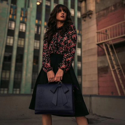 Grace’s Elegant Bow-Tie Satchel-Elly Rose