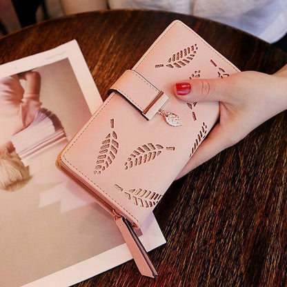 Leather wallet with gold leaf | Trendy and practical-Elly Rose