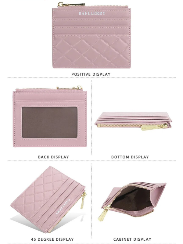 Quilted cardholder | Compact and trendy-Elly Rose