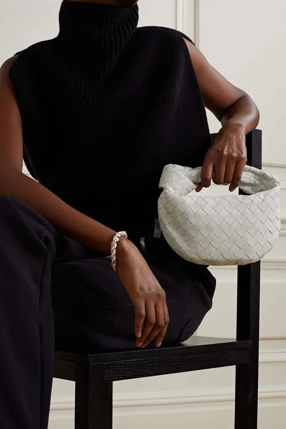 Elegant and modern woven handbag - Malani-Elly Rose