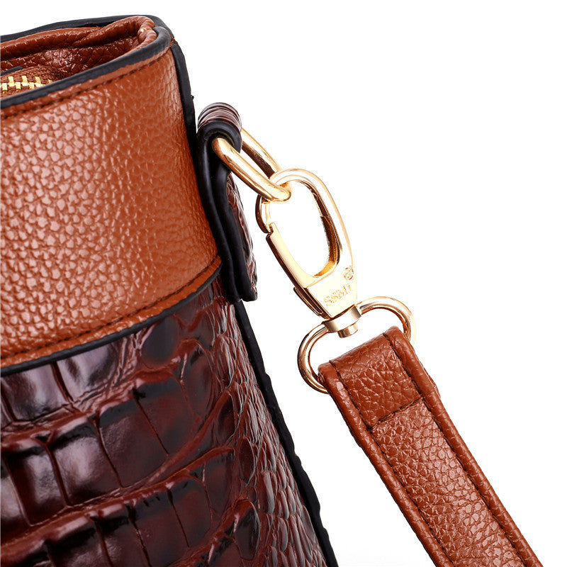 Talisa - Elegant crocodile leather bag with handmade details.-Elly Rose