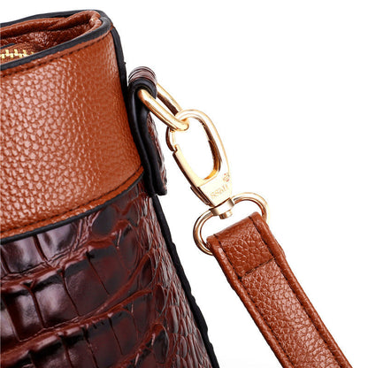 Talisa - Elegant crocodile leather bag with handmade details.-Elly Rose
