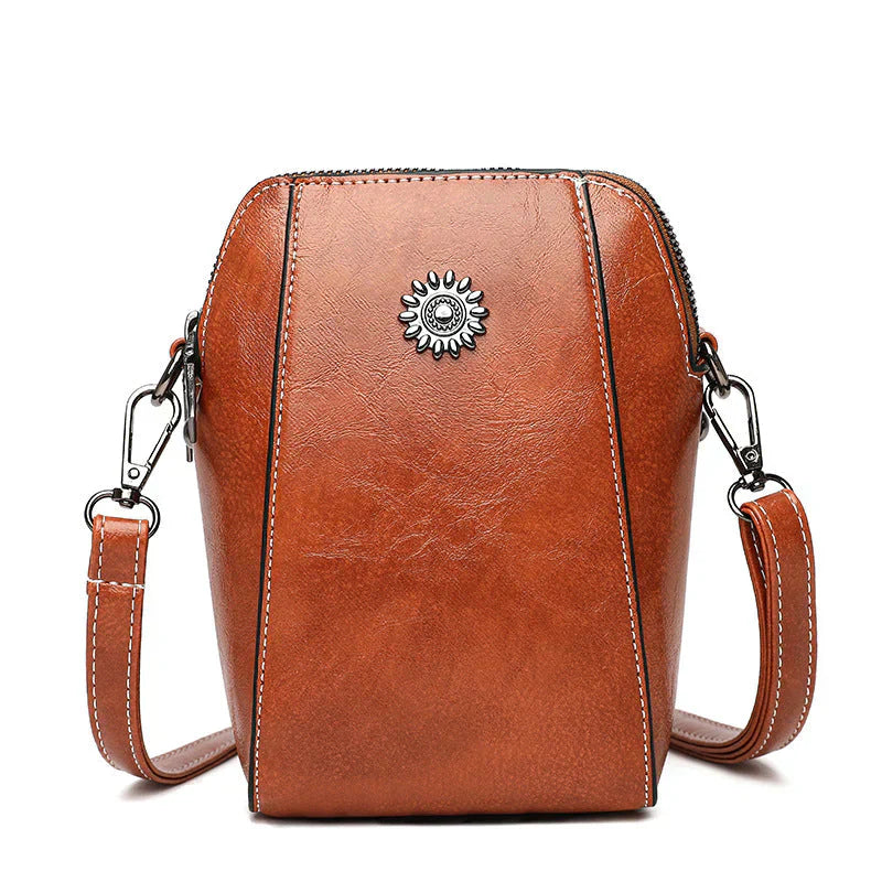 Compact leather bag - Lauren-Elly Rose
