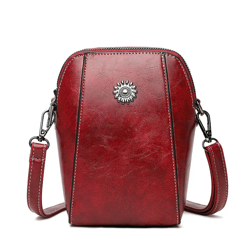 Compact leather bag - Lauren-Elly Rose