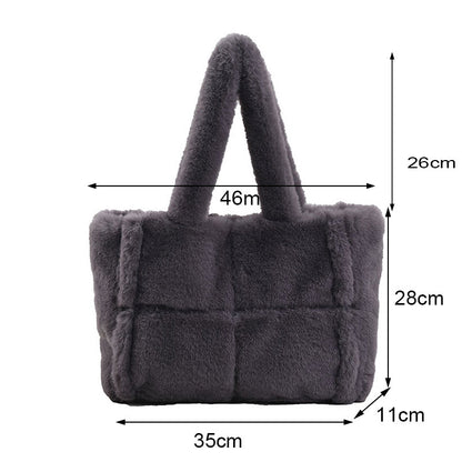 Vardi Dante™ Pipa Plush Handbag | A comfortable winter bag for women-Elly Rose