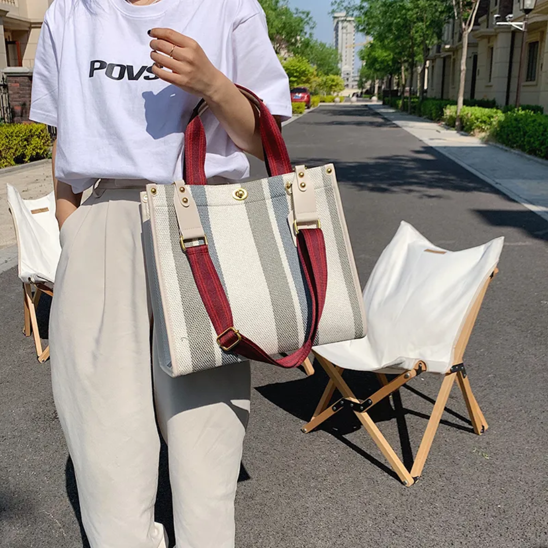 Clara canvas carrier bags - Versatile and trendy-Elly Rose