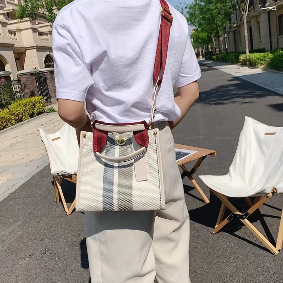 Rachelle canvas carrier bags - Versatile and trendy-Elly Rose