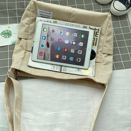 Corduroy shoulder bag - Tarina-Elly Rose