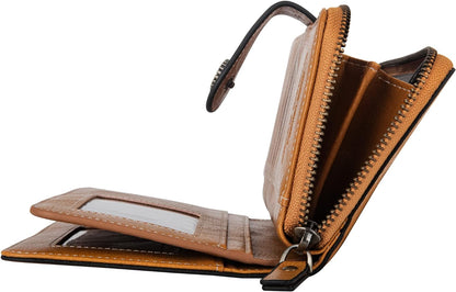 Leather wallet with strap | Large capacity-Elly Rose